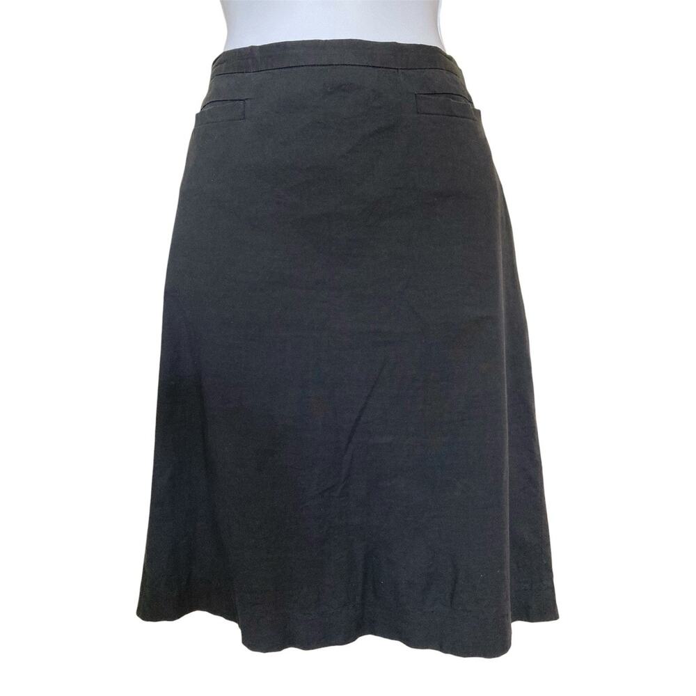 Vintage Y2k Miu Miu Black Cotton Knee Length Skirt Size 42 / 6